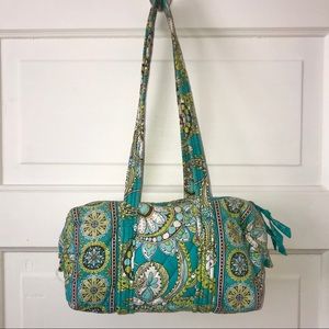 Vera Bradley Peacock Blue Paisley Mini Duffle